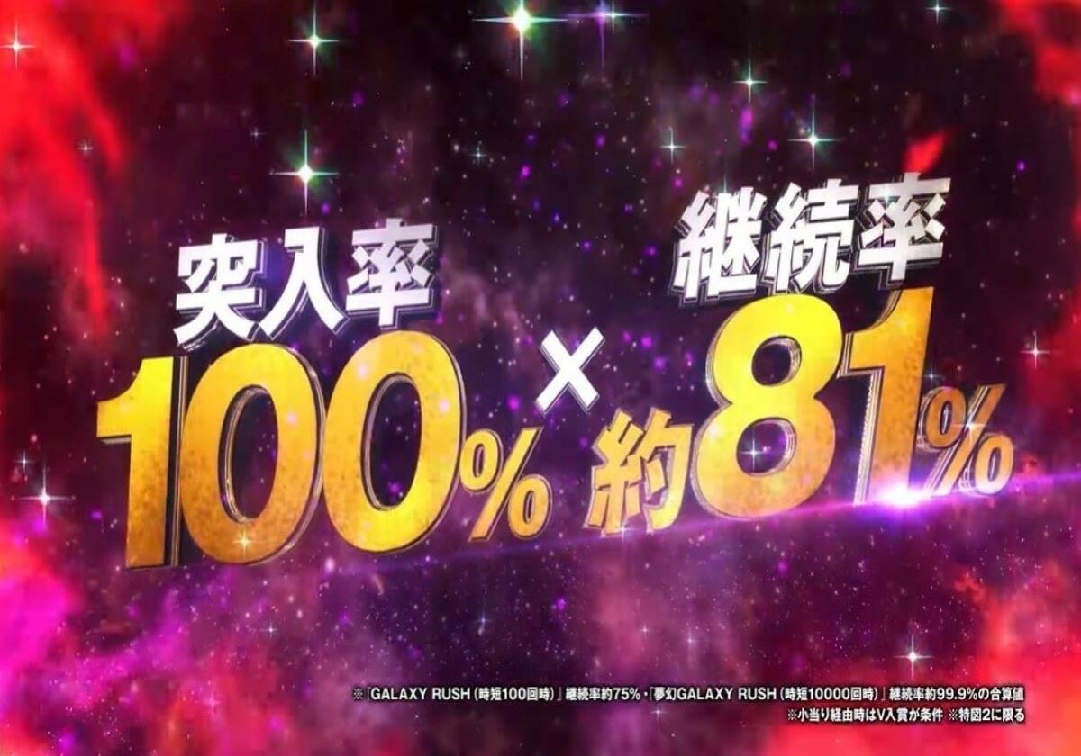 【パチンコ新台】突入100％×81％継続「右打ち1500発or時短10000回」かつてない全突スペック！の画像1